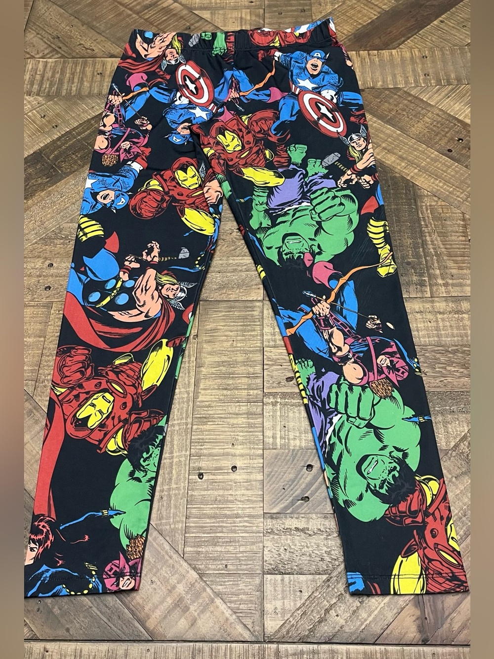 Mighty Fine Marvel Comics Retro Avengers Leggings size XL